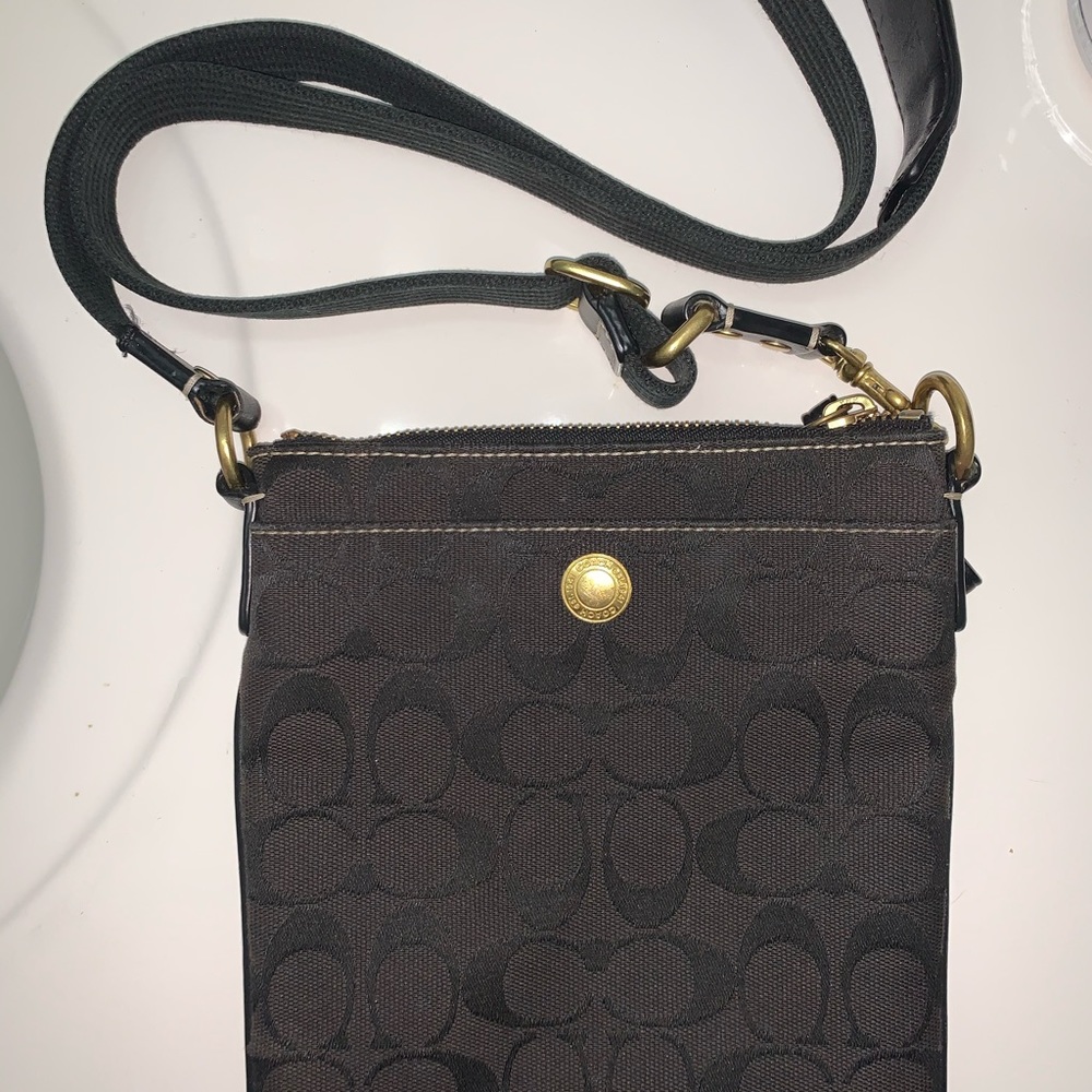 Black/Gold Coach Crossbody Bag